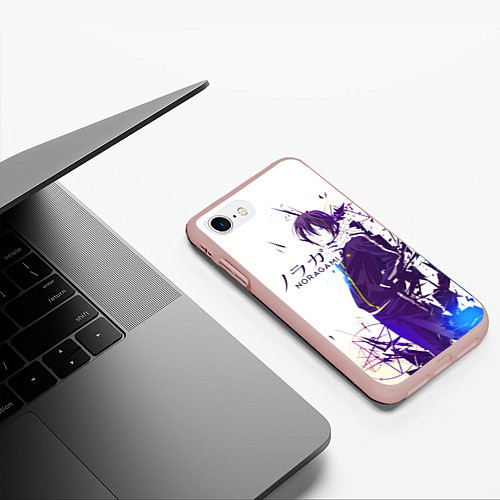 Чехол iPhone 7/8 матовый Бездомный бог / 3D-Светло-розовый – фото 3