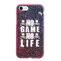 Чехол iPhone 7/8 матовый No Game No Life, цвет: 3D-малиновый