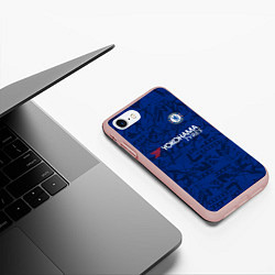 Чехол iPhone 7/8 матовый Chelsea home 19-20, цвет: 3D-светло-розовый — фото 2