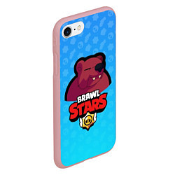 Чехол iPhone 7/8 матовый Bear: Brawl Stars, цвет: 3D-баблгам — фото 2