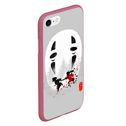 Чехол iPhone 7/8 матовый Унесенные призраками, цвет: 3D-малиновый — фото 2