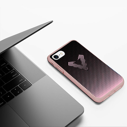 Чехол iPhone 7/8 матовый Apex Legends В Горошек / 3D-Светло-розовый – фото 3