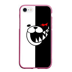 Чехол iPhone 7/8 матовый MONOKUMA, цвет: 3D-малиновый