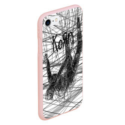 Чехол iPhone 7/8 матовый Korn: The Nothing, цвет: 3D-светло-розовый — фото 2