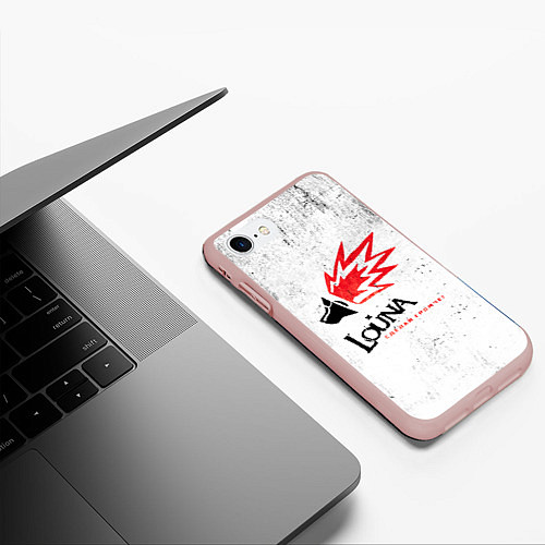 Чехол iPhone 7/8 матовый Louna / 3D-Светло-розовый – фото 3