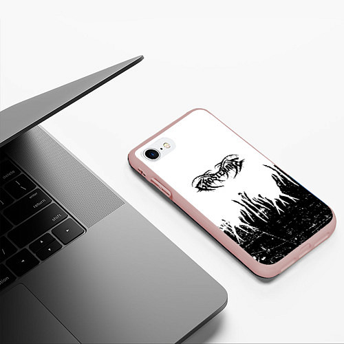 Чехол iPhone 7/8 матовый GHOSTEMANE / 3D-Светло-розовый – фото 3