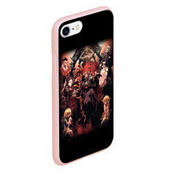 Чехол iPhone 7/8 матовый Overlord 1, цвет: 3D-светло-розовый — фото 2