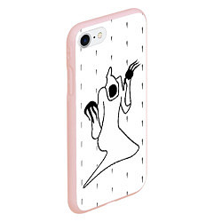 Чехол iPhone 7/8 матовый KIZARU - Karmageddon, цвет: 3D-светло-розовый — фото 2