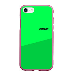 Чехол iPhone 7/8 матовый Billie Eilish: Duo Green, цвет: 3D-малиновый