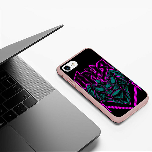 Чехол iPhone 7/8 матовый Ария / 3D-Светло-розовый – фото 3