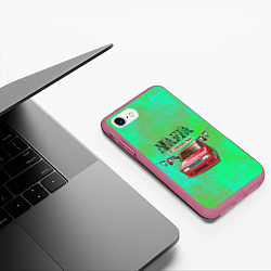 Чехол iPhone 7/8 матовый Mafia, цвет: 3D-малиновый — фото 2