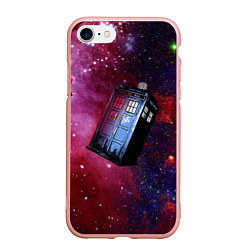 Чехол iPhone 7/8 матовый Doctor Who, цвет: 3D-светло-розовый