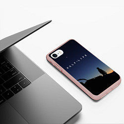 Чехол iPhone 7/8 матовый HALF-LIFE, цвет: 3D-светло-розовый — фото 2