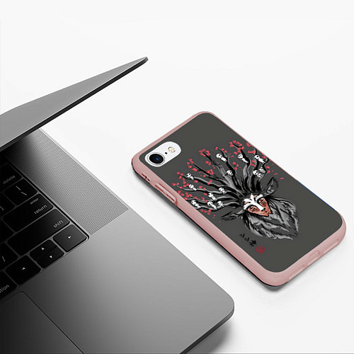 Чехол iPhone 7/8 матовый Princess Mononoke / 3D-Светло-розовый – фото 3
