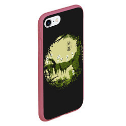 Чехол iPhone 7/8 матовый Princess Mononoke, цвет: 3D-малиновый — фото 2