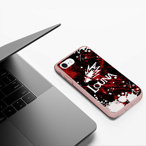 Чехол iPhone 7/8 матовый Louna / 3D-Светло-розовый – фото 3