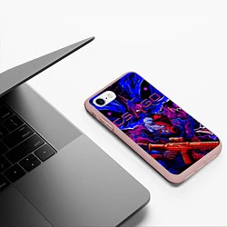 Чехол iPhone 7/8 матовый CS GO hyper beast IMBAskin, цвет: 3D-светло-розовый — фото 2