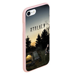 Чехол iPhone 7/8 матовый СТАЛКЕР 1, цвет: 3D-светло-розовый — фото 2