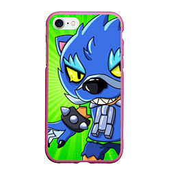 Чехол iPhone 7/8 матовый BRAWL STARS WEREWOLF LEON, цвет: 3D-малиновый