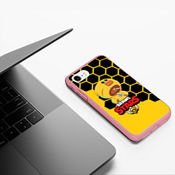 Чехол iPhone 7/8 матовый BRAWL STARS SALLY LEON, цвет: 3D-баблгам — фото 2