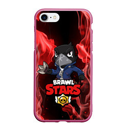 Чехол iPhone 7/8 матовый Brawl Stars CROW