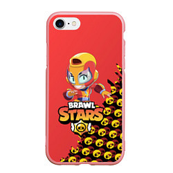 Чехол iPhone 7/8 матовый BRAWL STARS MAX, цвет: 3D-баблгам