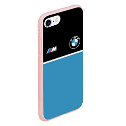 Чехол iPhone 7/8 матовый BMW БМВ, цвет: 3D-светло-розовый — фото 2