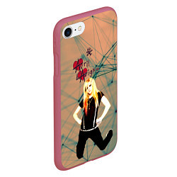 Чехол iPhone 7/8 матовый Avril Lavigne, цвет: 3D-малиновый — фото 2