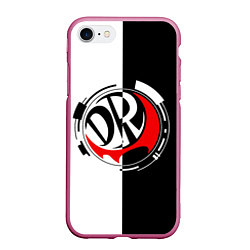 Чехол iPhone 7/8 матовый MONOKUMA DANGANRONPA, цвет: 3D-малиновый