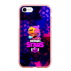 Чехол iPhone 7/8 матовый BRAWL STARS:СЭНДИ, цвет: 3D-баблгам