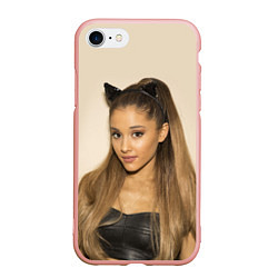 Чехол iPhone 7/8 матовый Ariana Grande Ариана Гранде, цвет: 3D-светло-розовый
