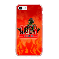 Чехол iPhone 7/8 матовый Apex Legends, цвет: 3D-светло-розовый