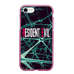 Чехол iPhone 7/8 матовый Resident Evil - Обитель зла, цвет: 3D-малиновый