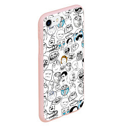 Чехол iPhone 7/8 матовый МЕМЫ, цвет: 3D-светло-розовый — фото 2