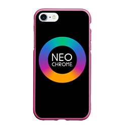 Чехол iPhone 7/8 матовый NEO CHROME, цвет: 3D-малиновый