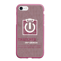 Чехол iPhone 7/8 матовый Thatcher, цвет: 3D-малиновый