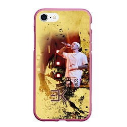 Чехол iPhone 7/8 матовый Егор Крид, цвет: 3D-малиновый