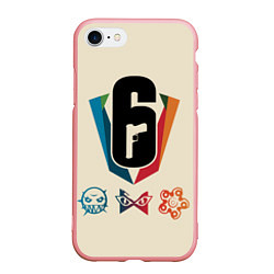 Чехол iPhone 7/8 матовый Rainbow Six Siege, цвет: 3D-баблгам