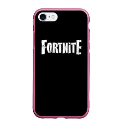 Чехол iPhone 7/8 матовый Fortnite, цвет: 3D-малиновый