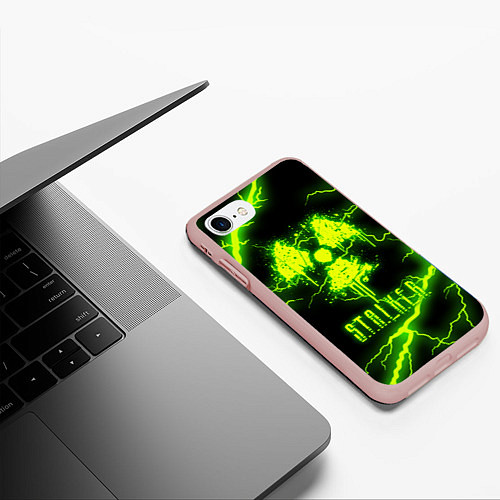 Чехол iPhone 7/8 матовый STALKER 2 / 3D-Светло-розовый – фото 3