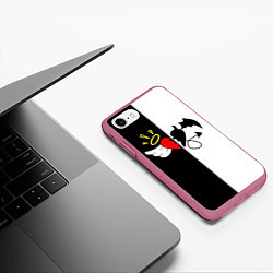 Чехол iPhone 7/8 матовый ASTRALIS, цвет: 3D-малиновый — фото 2