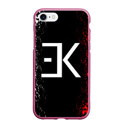 Чехол iPhone 7/8 матовый ЕГОР КРИД, цвет: 3D-малиновый