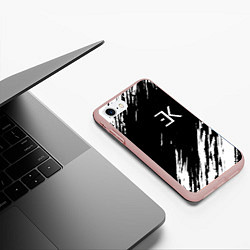 Чехол iPhone 7/8 матовый ЕГОР КРИД, цвет: 3D-светло-розовый — фото 2
