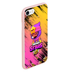 Чехол iPhone 7/8 матовый Бравл старс Сэнди, цвет: 3D-светло-розовый — фото 2