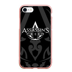 Чехол iPhone 7/8 матовый Assassin’s Creed, цвет: 3D-светло-розовый