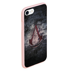 Чехол iPhone 7/8 матовый Assassin’s Creed, цвет: 3D-светло-розовый — фото 2