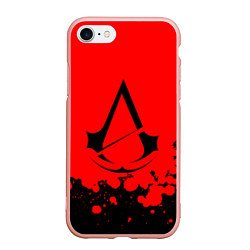 Чехол iPhone 7/8 матовый Assassin’s Creed, цвет: 3D-светло-розовый