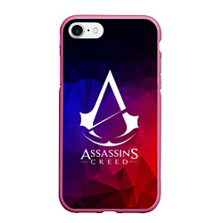 Чехол iPhone 7/8 матовый ASSASSINS CREED, цвет: 3D-малиновый