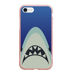 Чехол iPhone 7/8 матовый IKEA Shark, цвет: 3D-светло-розовый