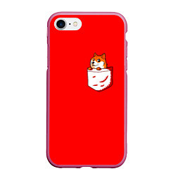 Чехол iPhone 7/8 матовый Карманный Doge